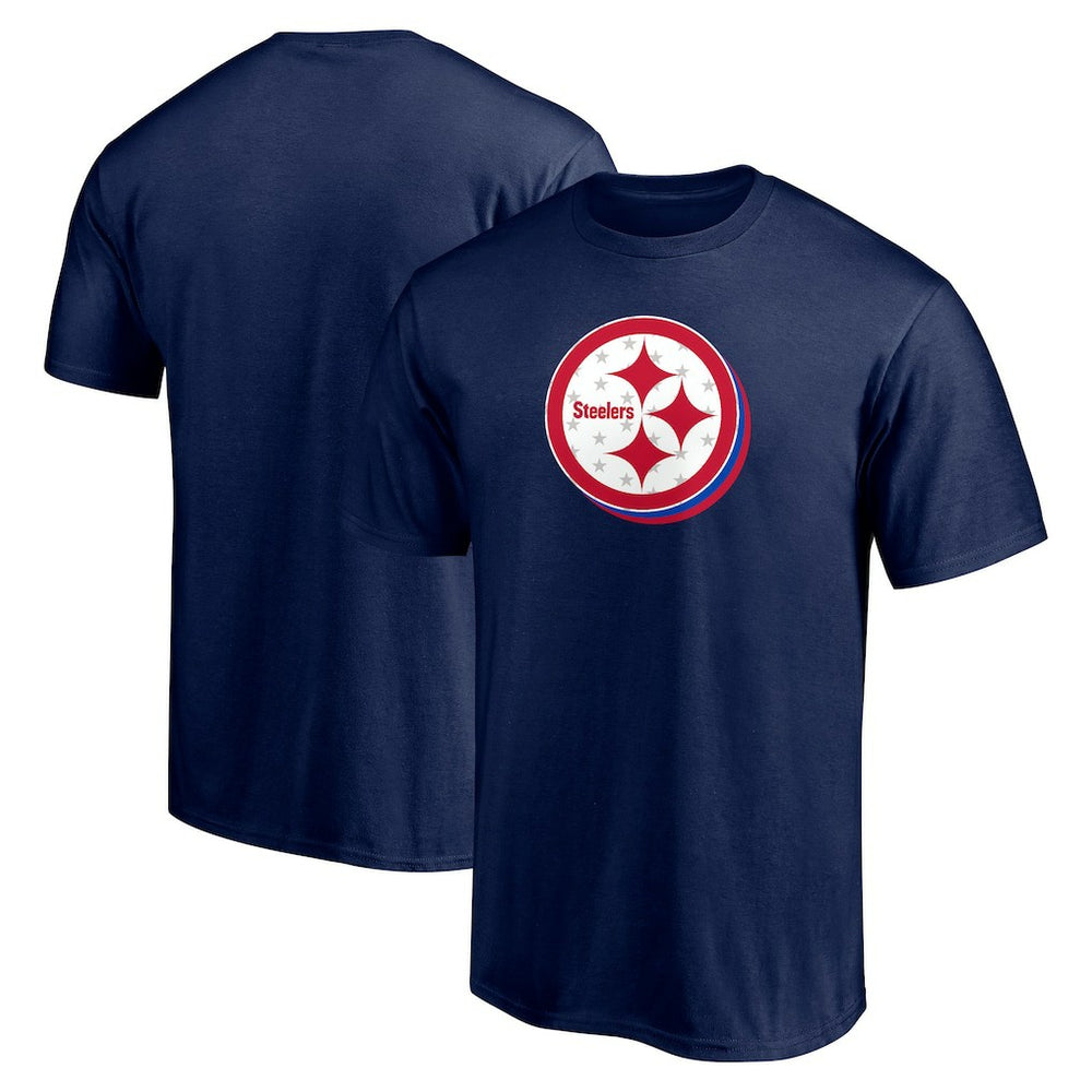 Pittsburgh Steelers Red White and Team T-Shirt Navy | NFL