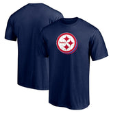 Pittsburgh Steelers Red White and Team T-Shirt Navy | NFL