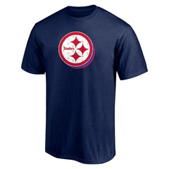 Pittsburgh Steelers Red White and Team T-Shirt Navy | NFL