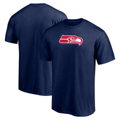 Seattle Seahawks Red White and Team T-Shirt College Navy | NFL