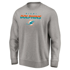 Miami Dolphins Elevate Play Pullover Sweatshirt Gray | NFL