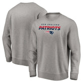 New England Patriots Elevate Play Pullover Sweatshirt Gray | NFL