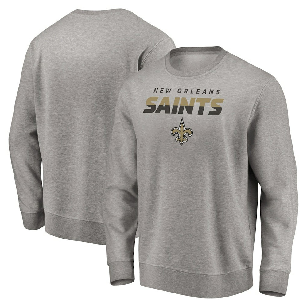 New Orleans Saints Elevate Play Pullover Sweatshirt Gray | NFL