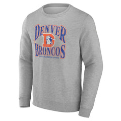 Denver Broncos Playability Pullover Sweatshirt Gray | NFL