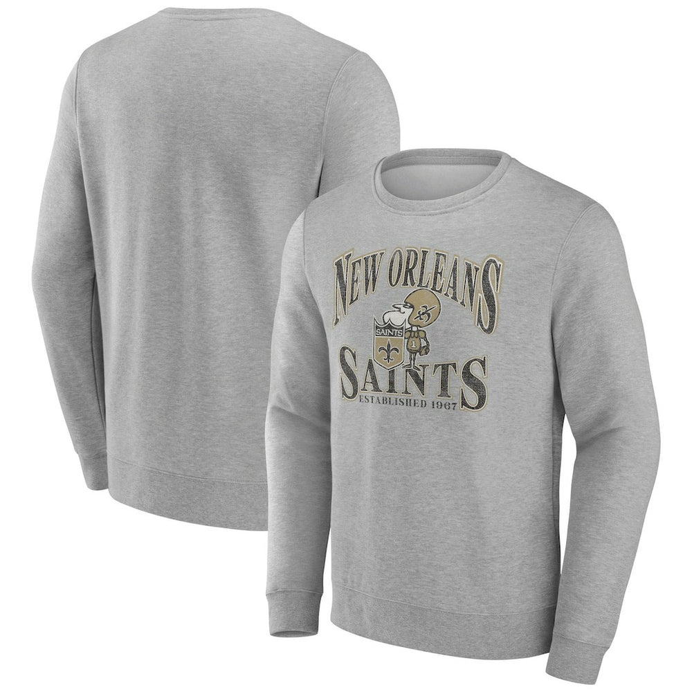 New Orleans Saints Playability Pullover Sweatshirt Gray | NFL