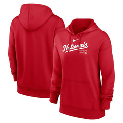 Washington Nationals Nike Women's Authentic Collection Performance Pullover Hoodie - MLB