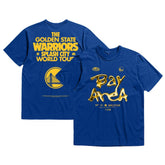 Golden State Warriors Bleacher Report x Unisex World Tour T-Shirt Royal - NBA
