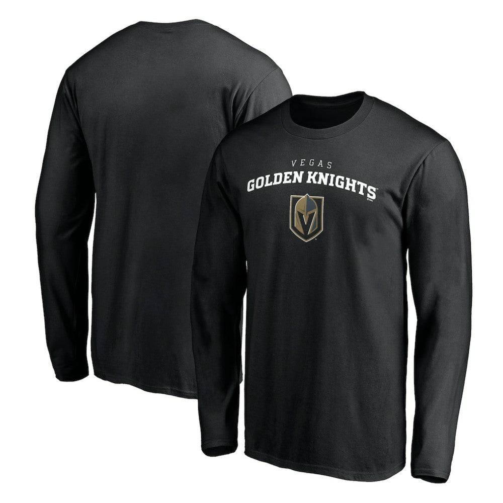 Vegas Golden Knights Team Lockup Long Sleeve T-Shirt - Black - NHL