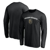 Vegas Golden Knights Team Lockup Long Sleeve T-Shirt - Black - NHL