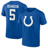 Anthony Richardson Indianapolis Colts Icon Name & Number T-Shirt Royal | Fanatics