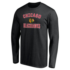 Chicago Blackhawks Victory Arch Long Sleeve T-Shirt - Black - NHL
