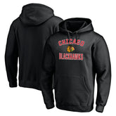 Chicago Blackhawks Victory Arch Pullover Hoodie - Black - NHL