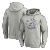 Colorado Avalanche Heritage Pullover Hoodie - Heather Gray - NHL