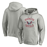 Washington Capitals Heritage Pullover Hoodie - Heather Gray - NHL