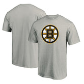 Boston Bruins Primary Logo T-Shirt - Heather Gray - NHL