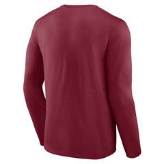 Colorado Avalanche Primary Logo Long Sleeve T-Shirt - Burgundy - NHL