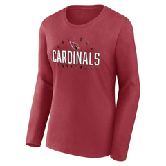 Arizona Cardinals Women's Plus Size Foiled Play Long Sleeve T-Shirt Cardinal | Fanatics