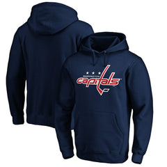 Washington Capitals Primary Logo Pullover Hoodie - Navy - NHL