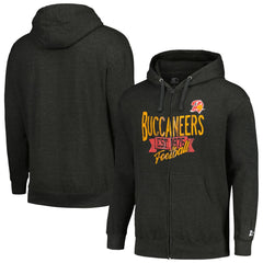 Tampa Bay Buccaneers Starter Gridiron Classics Post Season Full-Zip Hoodie Charcoal | NFL