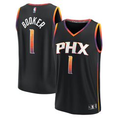 Devin Booker Phoenix Suns Youth Fast Break Player Jersey Statement Edition Black - NBA
