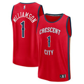 Zion Williamson New Orleans Pelicans Youth Fast Break Player Jersey Statement Edition Red - NBA
