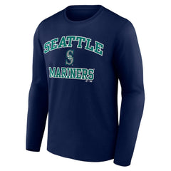Seattle Mariners Logo Athletic Heart & Soul Long Sleeve T-Shirt - MLB