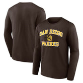 San Diego Padres Logo Athletic Heart & Soul Long Sleeve T-Shirt - MLB