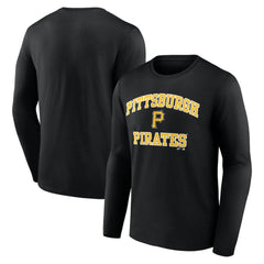 Pittsburgh Pirates Logo Athletic Heart & Soul Long Sleeve T-Shirt - MLB
