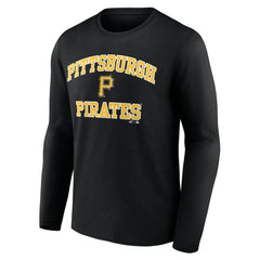 Pittsburgh Pirates Logo Athletic Heart & Soul Long Sleeve T-Shirt - MLB