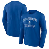 Los Angeles Dodgers Logo Athletic Heart & Soul Long Sleeve T-Shirt - MLB