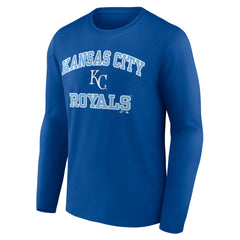 Kansas City Royals Logo Athletic Heart & Soul Long Sleeve T-Shirt - MLB
