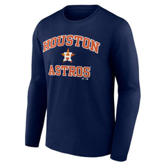 Houston Astros Logo Athletic Heart & Soul Long Sleeve T-Shirt - MLB