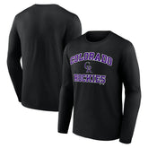 Colorado Rockies Logo Athletic Heart & Soul Long Sleeve T-Shirt - MLB