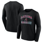 Arizona Diamondbacks Logo Athletic Heart & Soul Long Sleeve T-Shirt - MLB