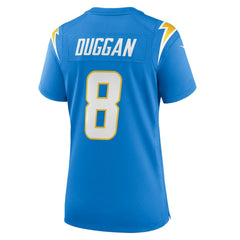 Max Duggan Los Angeles Chargers Women's Team Game Jersey Powder Blue | Nike for Sale