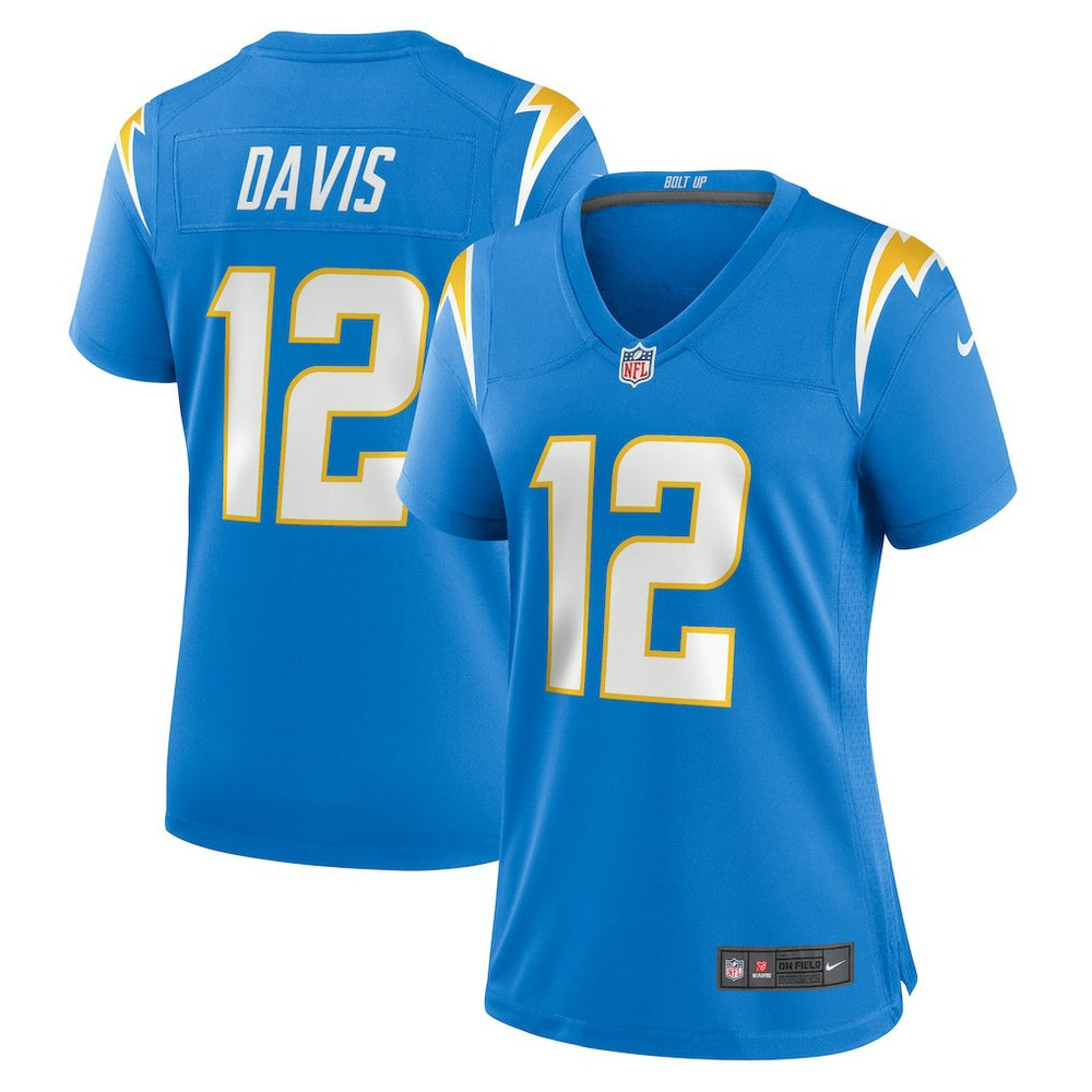 Derius Davis Los Angeles Chargers Women's Team Game Jersey Powder Blue | Nike for Sale