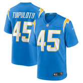 Tuli Tuipulotu Los Angeles Chargers Team Game Jersey Powder Blue | Nike for Sale