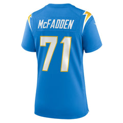 Jordan McFadden Los Angeles Chargers Women's Team Game Jersey Powder Blue | Nike for Sale