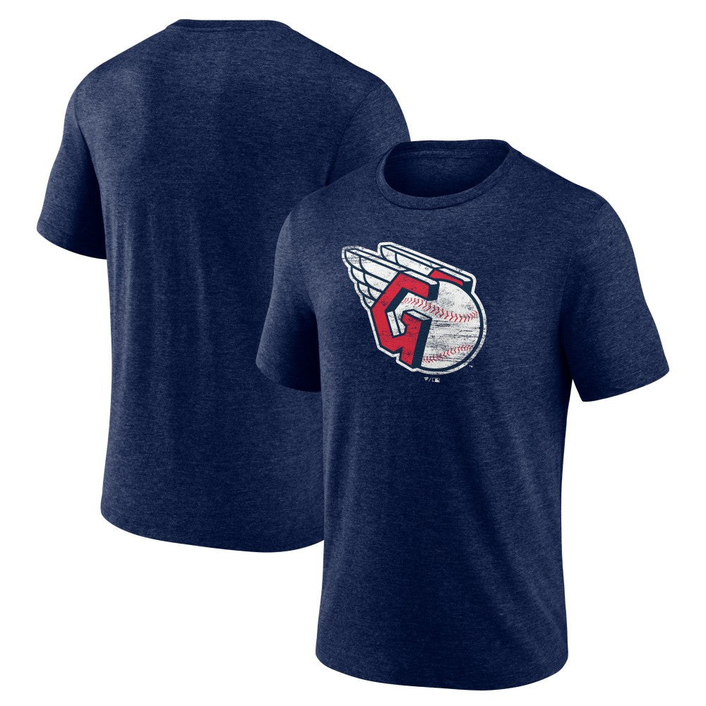 Cleveland Guardians Official Logo Tri-Blend T-Shirt - MLB