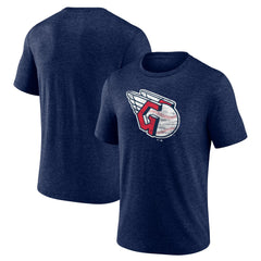 Cleveland Guardians Official Logo Tri-Blend T-Shirt - MLB