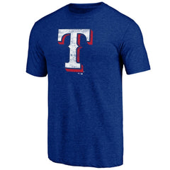 Texas Rangers Official Logo Tri-Blend T-Shirt - MLB