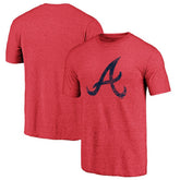 Atlanta Braves Official Logo Tri-Blend T-Shirt - MLB