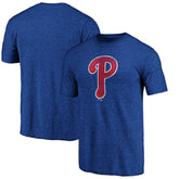 Philadelphia Phillies Official Logo Tri-Blend T-Shirt - MLB