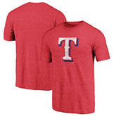 Texas Rangers Official Logo Tri-Blend T-Shirt - MLB
