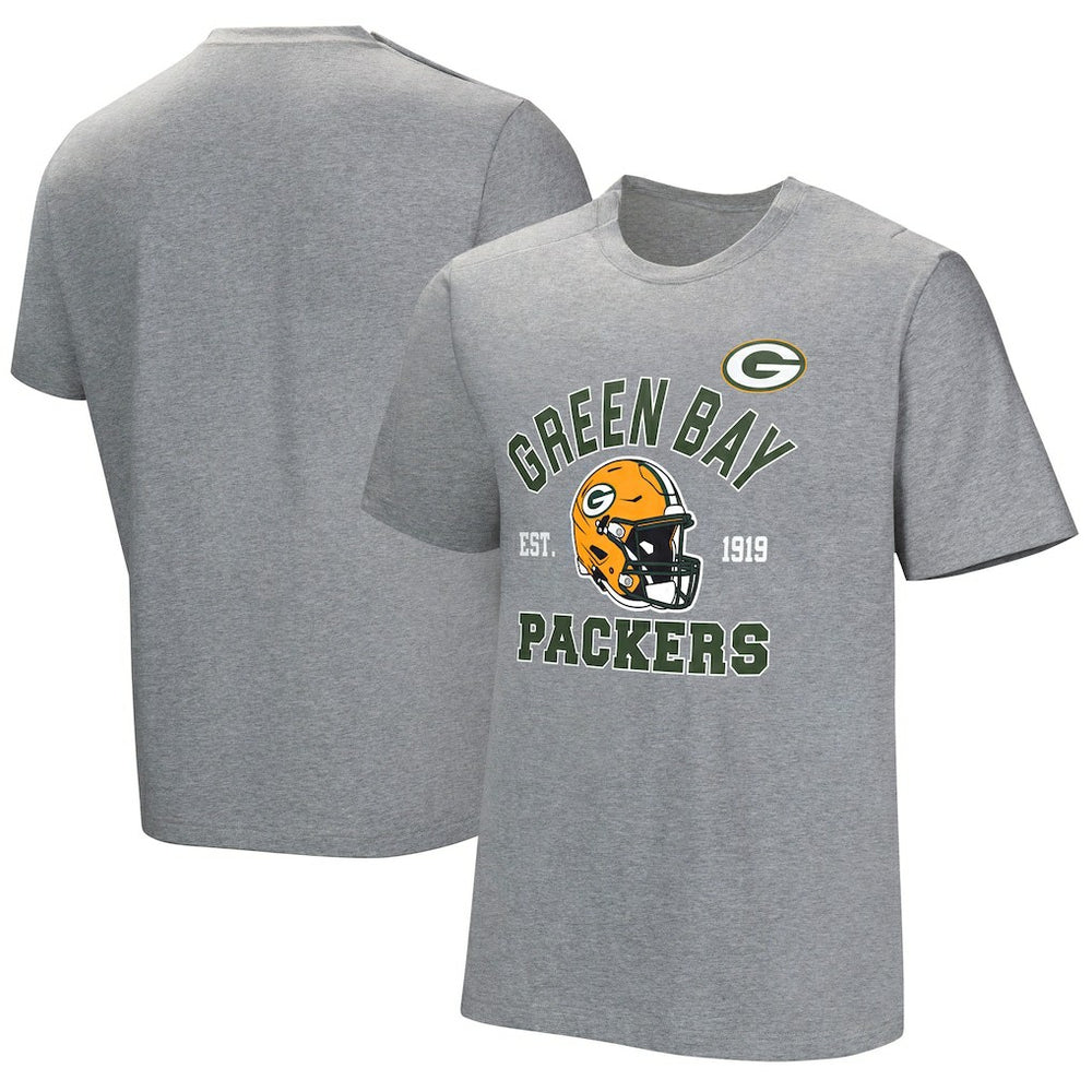 Green Bay Packers Tackle Adaptive T-Shirt Gray | NFL