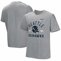 Seattle Seahawks Tackle Adaptive T-Shirt Gray | NFL