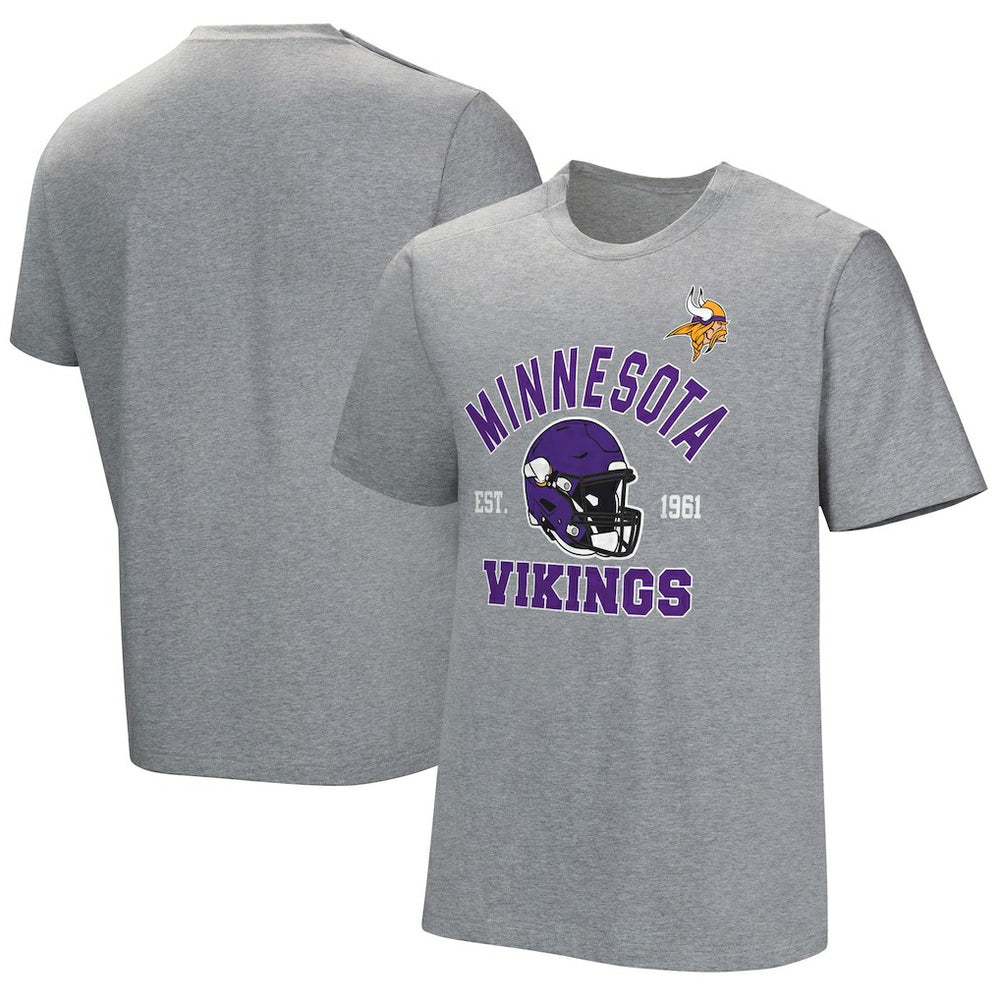 Minnesota Vikings Tackle Adaptive T-Shirt Gray | NFL