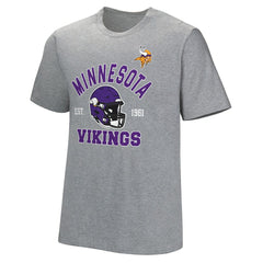 Minnesota Vikings Tackle Adaptive T-Shirt Gray | NFL