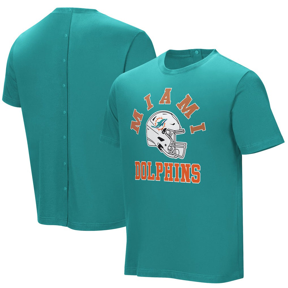 Miami Dolphins Field Goal Assisted T-Shirt Aqua | NFL
