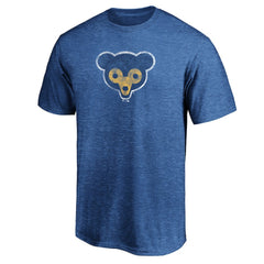 Chicago Cubs Cooperstown Collection Throwback Logo Tri-Blend T-Shirt - MLB